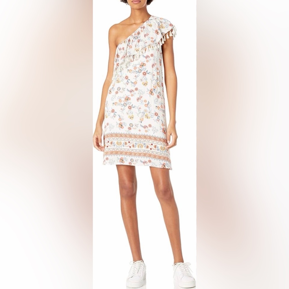 Taylor & Sage Floral Asymmetrical Boho Floral Dress ~XS